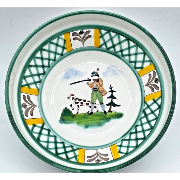NEW Gmundner Keramik Male "Hunter's Delight" Cereal Bowl 6.5" Handmade Austria - Picture 1 of 5